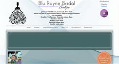 Desktop Screenshot of bluraynebridal.com